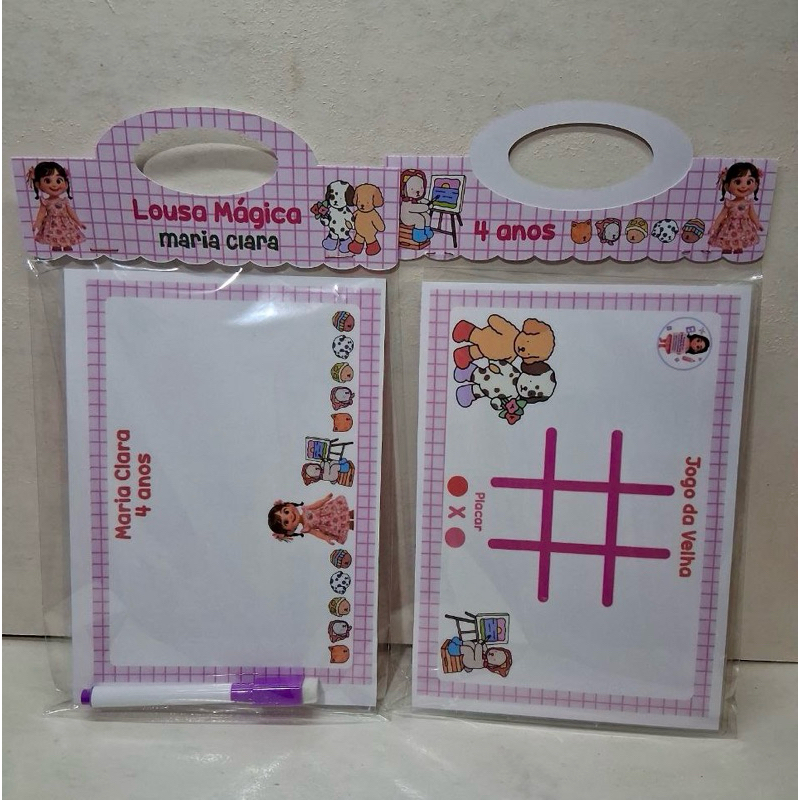 Kit Lousa Mágica Personalizada + Canetinha | Lembrancinha Infantil | Fazemos Qualquer Tema | Festa de Aniversário