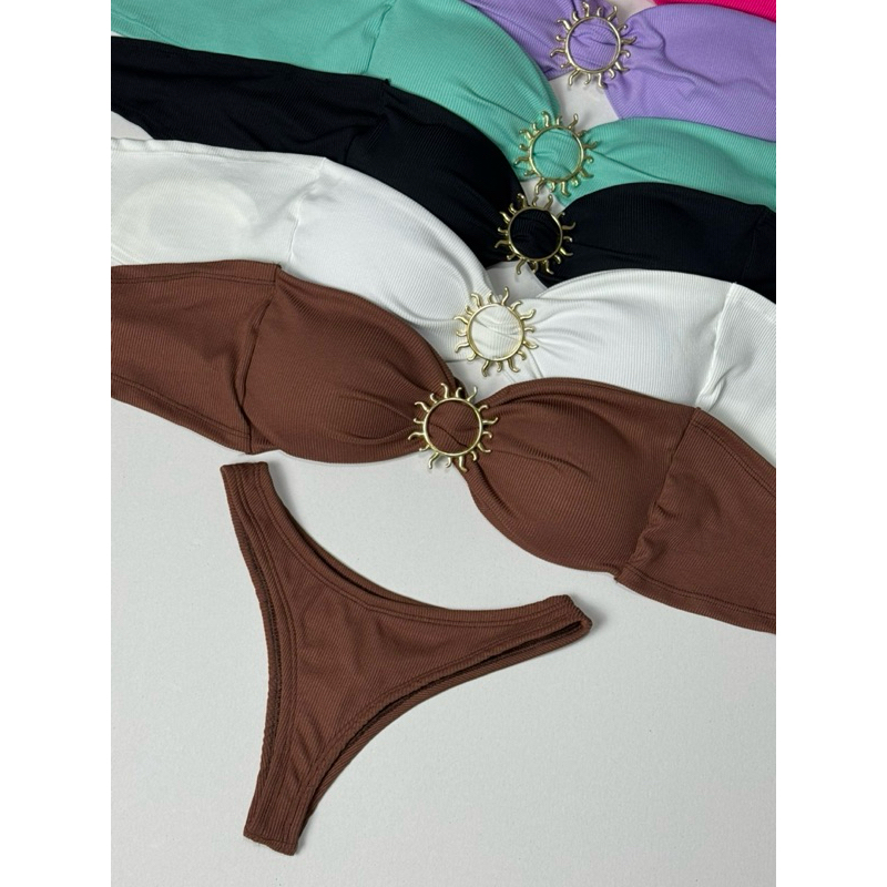 BIQUÍNI SOL MODA PRAIA ESTILO BLOGUEIRA em Oferta na Shopee