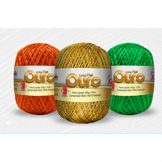 Fio Brilho Fial Ouro, diversas cores. em Oferta na Shopee