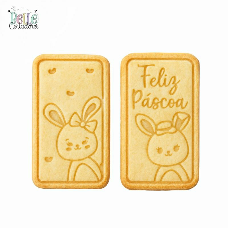 CORTADORES DE BISCOITO CARDS DE PÁSCOA 8X4,5CM