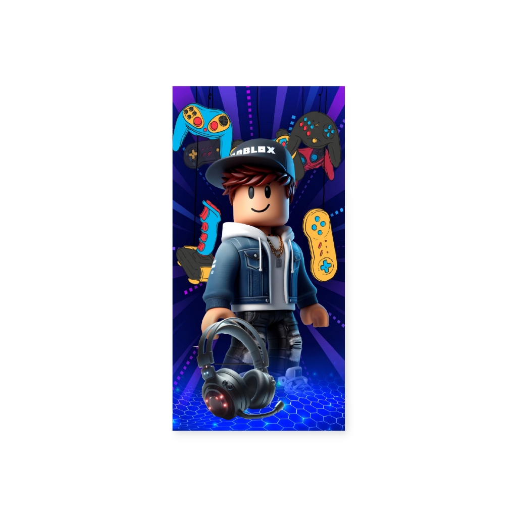 Painel De Festa Lateral Sublimado Em Tecido Roblox em Oferta na Shopee