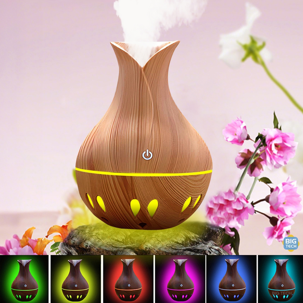 Difusor Umidificador Aromatizador  7 Cores Led Capacidade Atomizador De Ar Ultrassônico