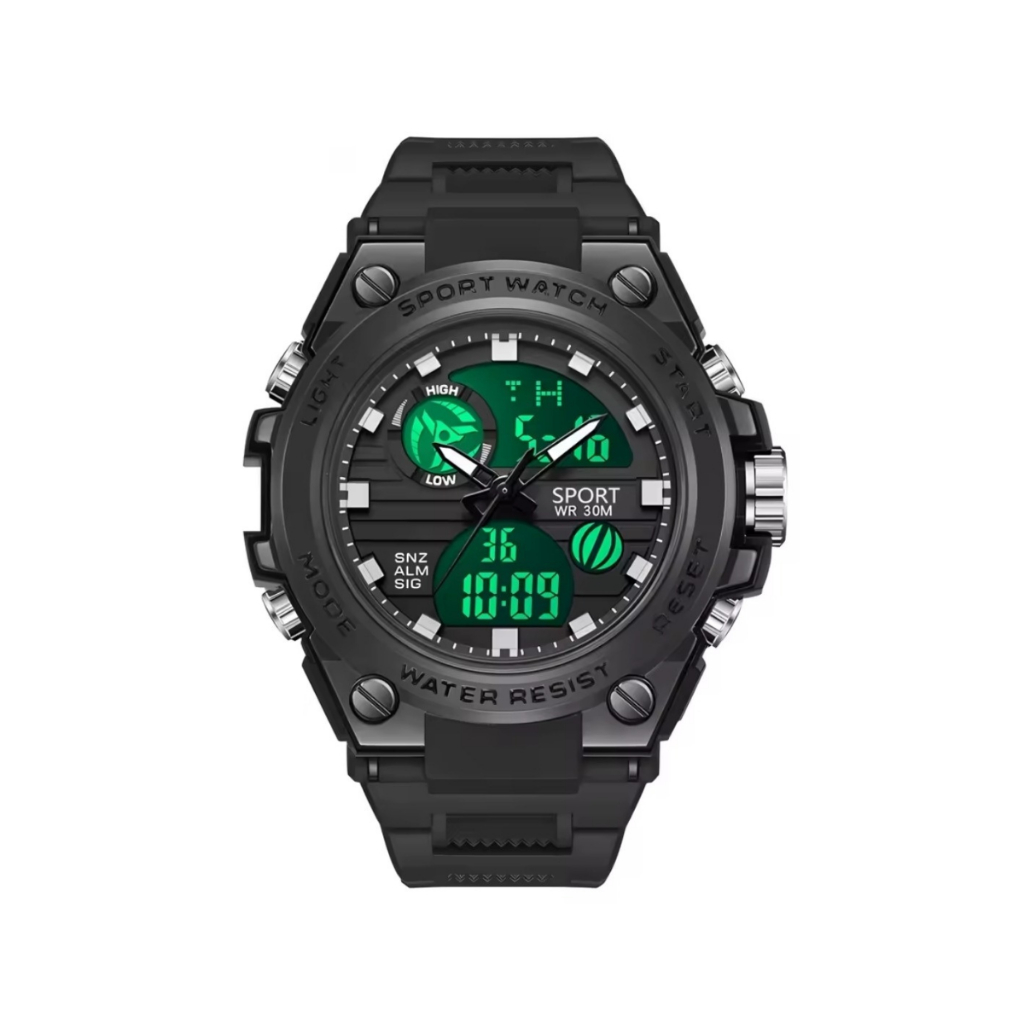 Relógio de Pulso Masculino Digital e Analógico Tático Militar Esportivo Com Led à Pronta Entrega