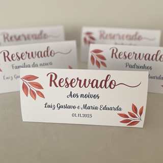 PLACAS PERSONALIZADAS para mesas de casamento – “Reservado” - números - identificação de mesas em Oferta na Shopee