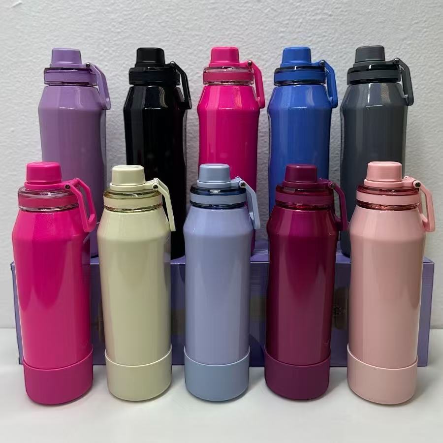 Garrafa Térmica Inox 500ML 750ML 1000ML l Esportiva Academia com Capa Silicone Gelada Quente Personalizada Hydra em Oferta na Shopee