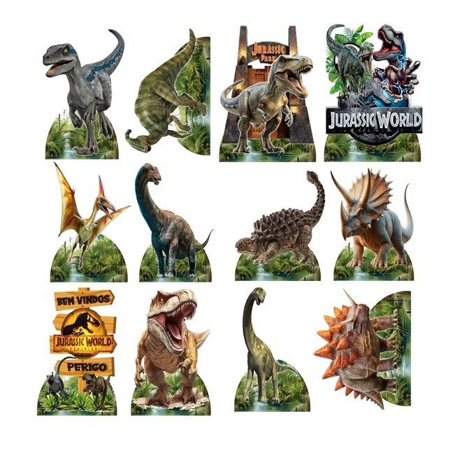 DINOSSAURO 10 DISPLAYS DE MESA DE 20 CM DE MDF