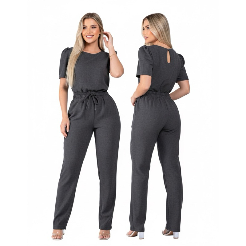 Conjunto Feminino Confortável Blusa e Calça Scrub Uniforme linho rústico Elegante Alfaitaria Scrub em Oferta na Shopee