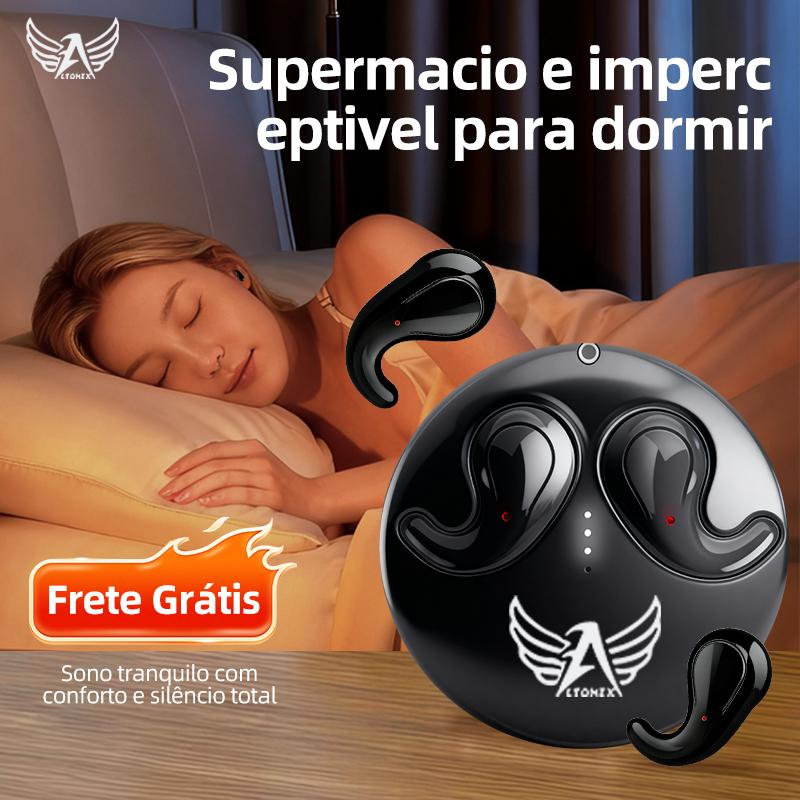 Altomex Fones De Ouvido TWS Sleep Sem Fio Bluetooth Display Led HIFI Som Estéreo Fone