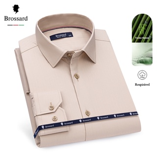 Camisa Social Masculina Que Não Amassa em Tecido de Fibra de Bambu Resfriante - Toque Fresco Natural em Oferta na Shopee