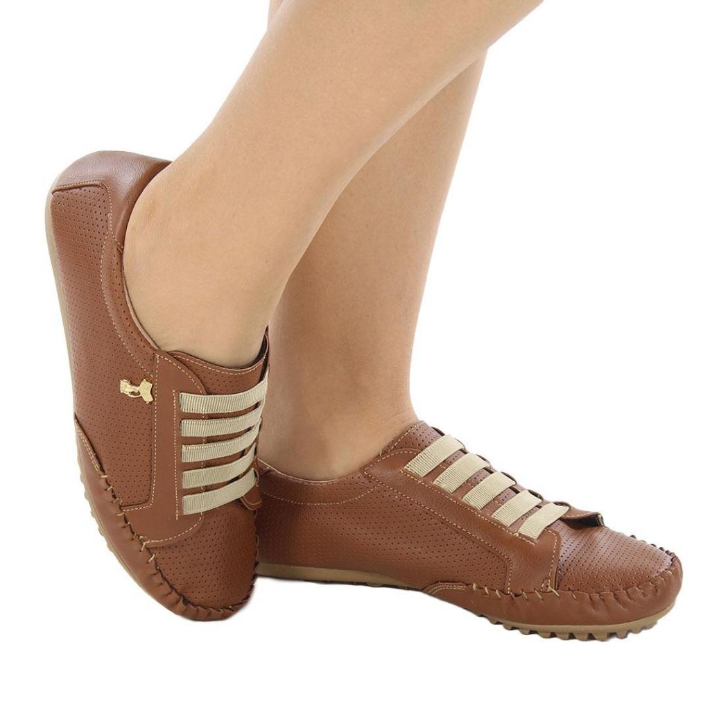 Tênis Sapato Feminino Sapatênis Mocatênis Confort