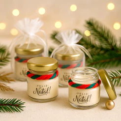 5 / 6 / 7 / 8 / 9 / 10 - Mini Velas NATAL Aromáticas Perfumadas - Presente, Lembrnancinhas