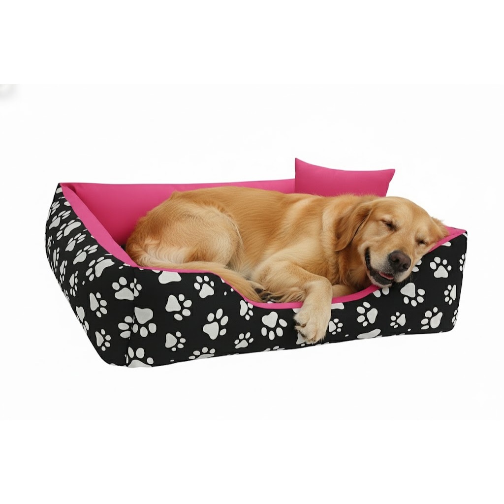 Cama Pet para cachorro grande tamanho 1,00x0,80 Vai Com Brinquedos que são 1 ossinho e 1 almofadinha