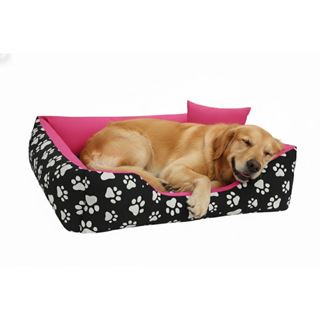Cama Para cachorros grandes 100x80 incluso Brinquedos Mordedores Que São Ossinho e Almofadinha em Oferta na Shopee