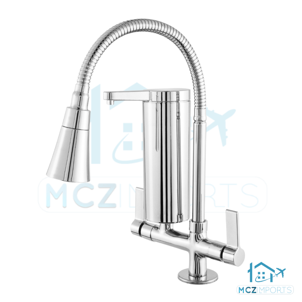 Torneira Com Filtro De Cozinha Pia Gourmet Com Filtro Bancada Cromada Inox