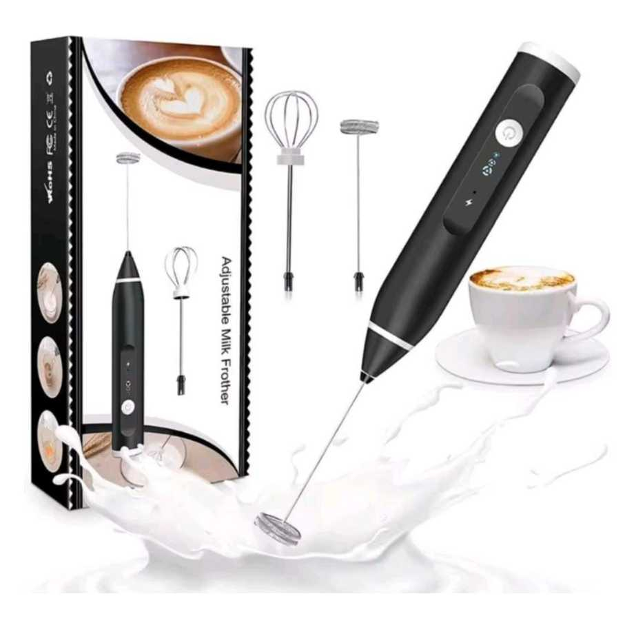 Mini Mixer Portátil Misturador Shake Leite Ovos Recarregável Potente 3 Velocidades Usb