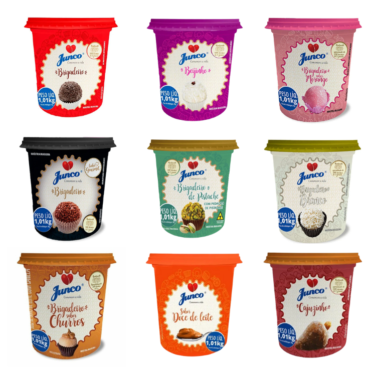 Brigadeiro Beijinho Morango Branco Churros Cajuzinho Pistache 1kg em Oferta na Shopee