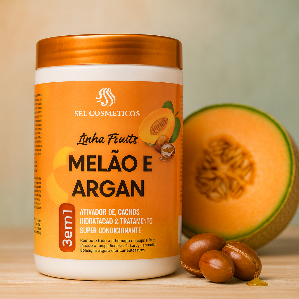 Creme de Pentear Ativador de Cachos Melão e Argan 1kg em Oferta na Shopee