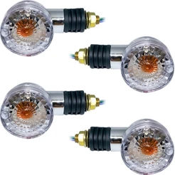 Pisca Dafra Kansas 150 2008 A 2015 Cromado Kit Com 4 Pçs