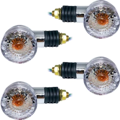 Pisca Dafra Kansas 150 Cromado Kit Com 4 Pçs