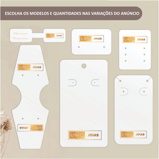 Tag Personalizada Cartela acessórios  personalizada embalagem em Oferta na Shopee