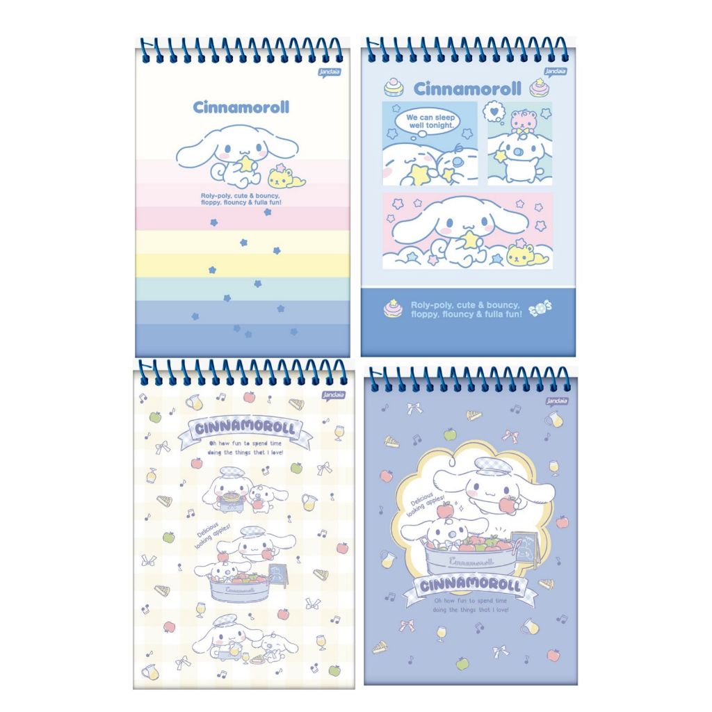 Caderno com Espiral ao Alto Cinnamoroll 14,6 x 21,0 cm Pequeno Jandaia