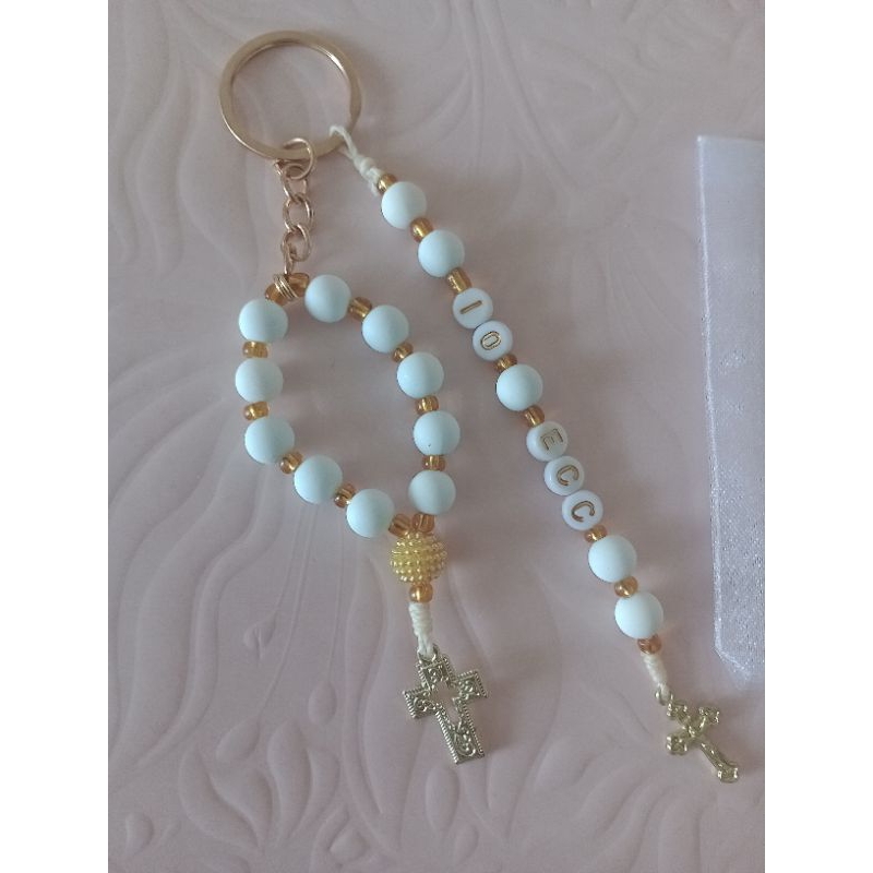 Chaveiro Dezena lembrança para Batismo,Tlc,Ecc ,retiros