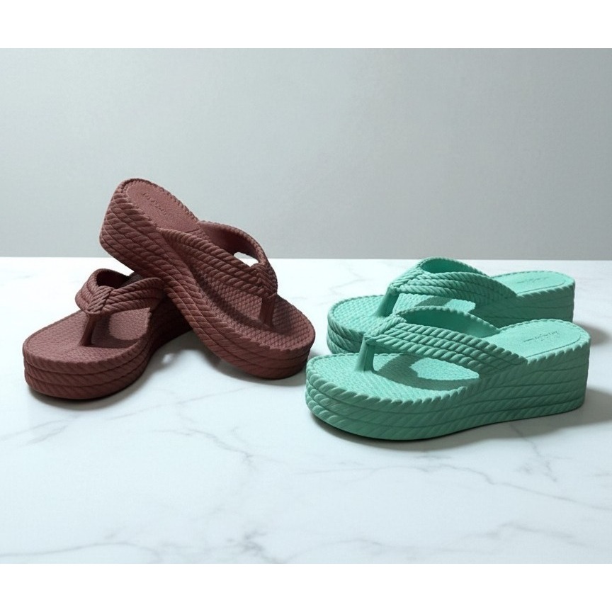 Chinelo Marrocos Feminino | Confortável, Antiderrapante e Leve | EVA + Tecido Trançado | Varias Cores
