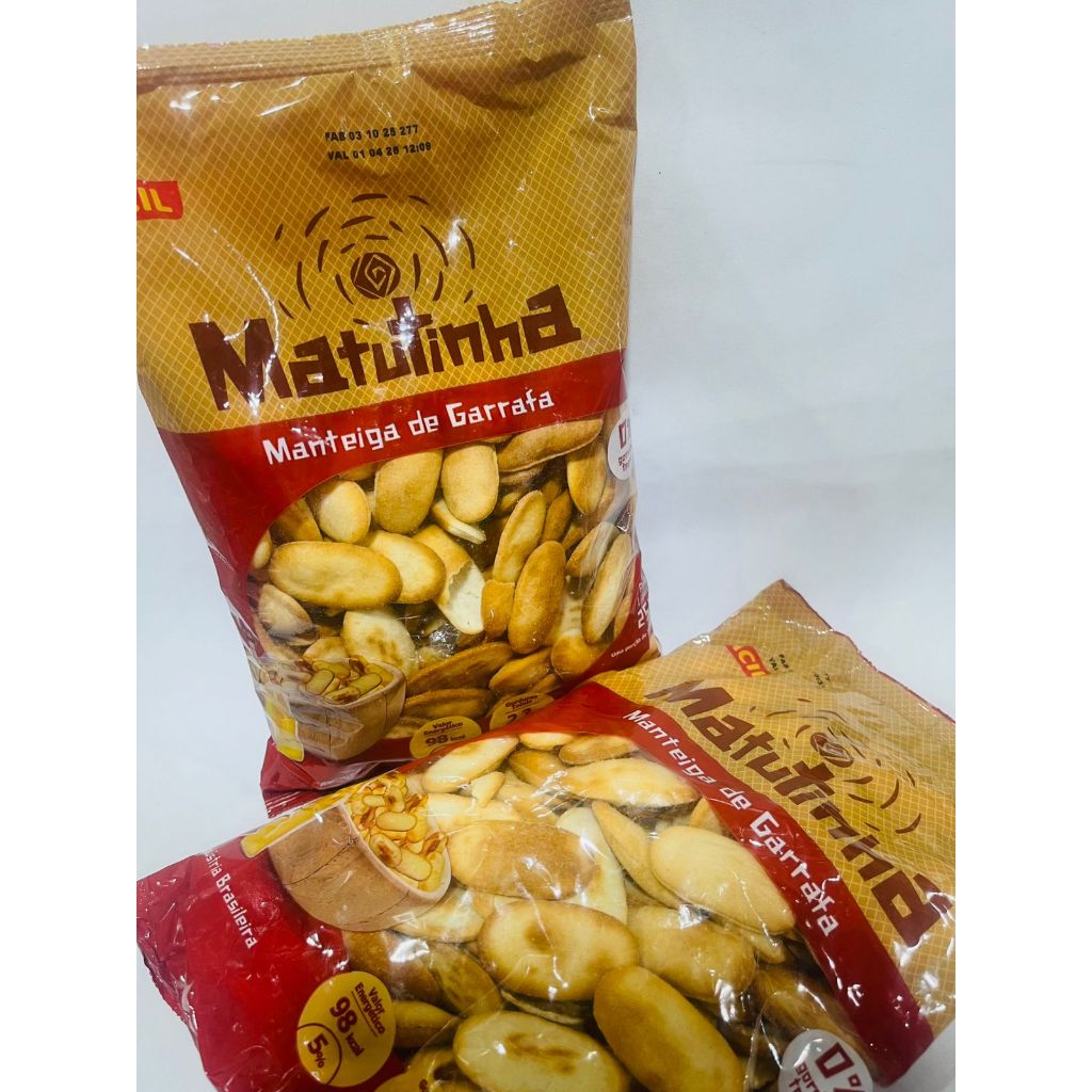 Biscoito Matutinha KIT COM 2UN - 250gr - sabores: Manteiga de garrafa, Cebola e Salsa, Queijo do reino