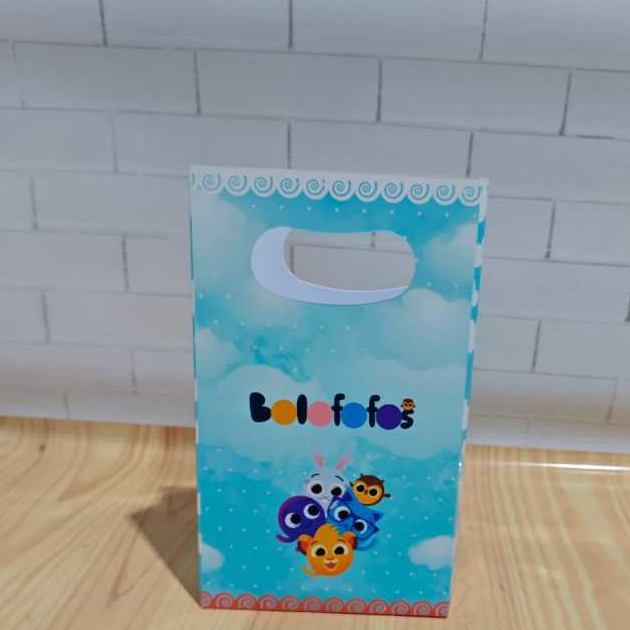 Sacolinha Surpresa Personalizada Lembrancinha Bolofofos - PEGUE E MONTE FESTA PRONTA ENTREGA