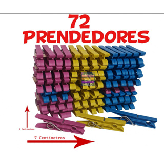 Prendedor Pregador De Roupa Plástico KIT 72 Unidades Mais Resistencia - REF - 72 em Oferta na Shopee