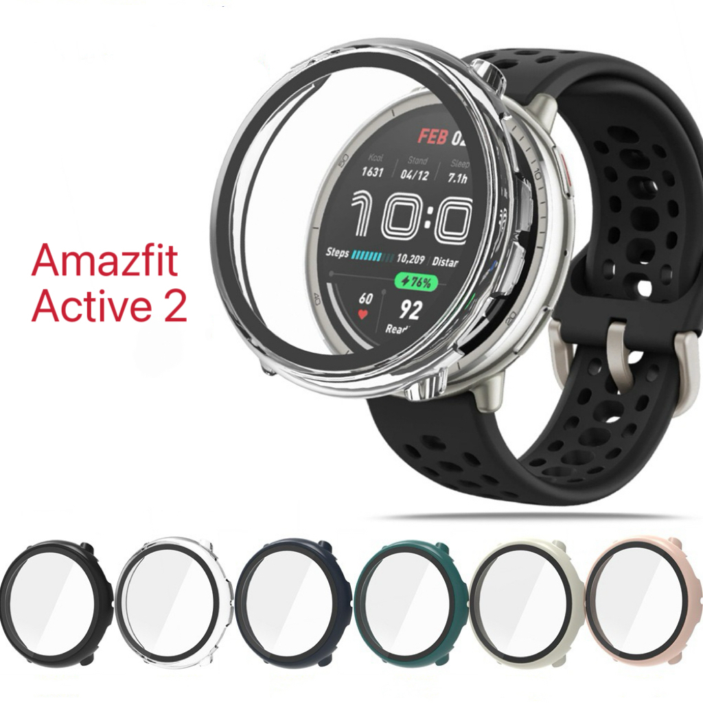 Capa Case Com Proteção Na Tela Para Amazfit Active 2