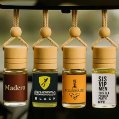 KIT 4UN - Cheirinho Automotivo Aromas de Luxo Personalizado 10ml - Aromatizador Cheirinho de Carro