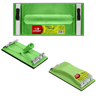 Suporte manual com travas de fixação para lixas, telas ou fibras abrasivas (condor)