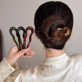 Kit  2 Grampo De Cabelo Em Forma De U Vintage, Acessórios De Cabelo Para Coque De Chignon Feminino em Oferta na Shopee