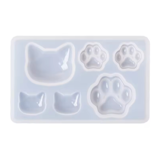 Molde Silicone Para Pingentes / Molde Gatinho e Patinhas / Molde para Resina