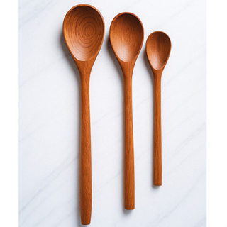 Kit 3 Colheres De Pau Madeira Maciça - Utensílios De Cozinha - Envio FULL em Oferta na Shopee
