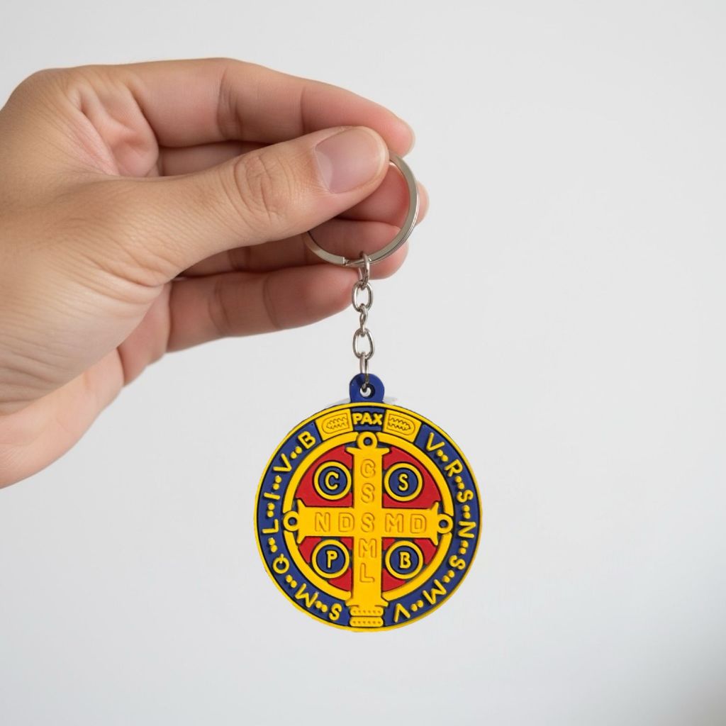 Chaveiro Emborrachado Medalha de São Bento