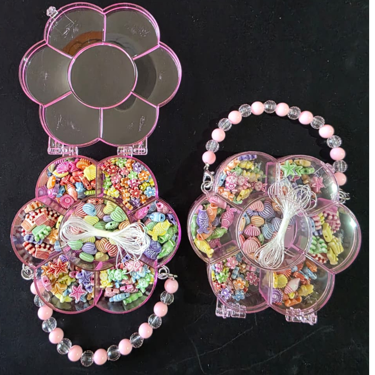 Kit Miçangas Pulseiras Florzinha/ Cores Variadas
