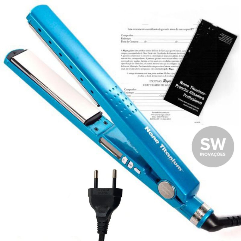 Prancha Chapinha de Cabelo Nano Titanium 450F Alisadora Progressiva 110 / 220v Bivolt