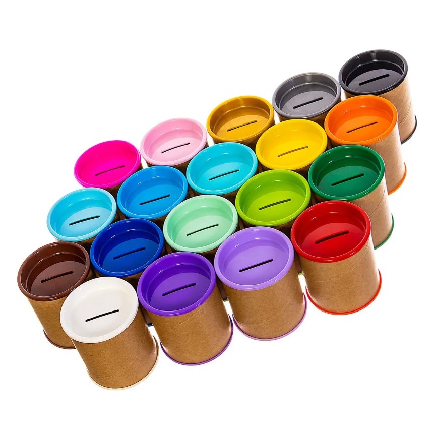 50 Cofrinhos Kraft  para Personalizar – Cofre Papelão Lembrancinha Festa Infantil