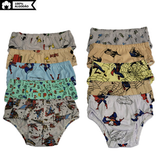 Kit 10 Cuequinhas Infantis 100% Algodão Premium – Leves, Respiráveis e Duráveis em Oferta na Shopee