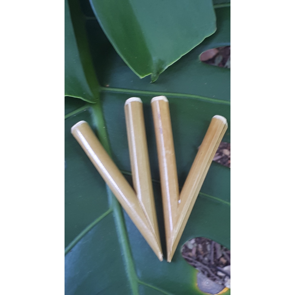 Instrumento ritualístico de bambu natural com 2 unidades em Oferta na Shopee