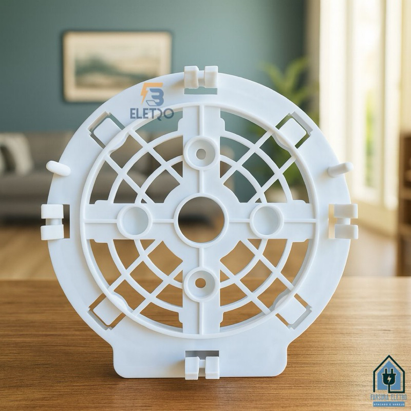 Placa Traseira Ventilador Mondial 30cm Branco V08 V26 V30 / Turbo Maxxi 4 Pás / 40cm de 3 Pás