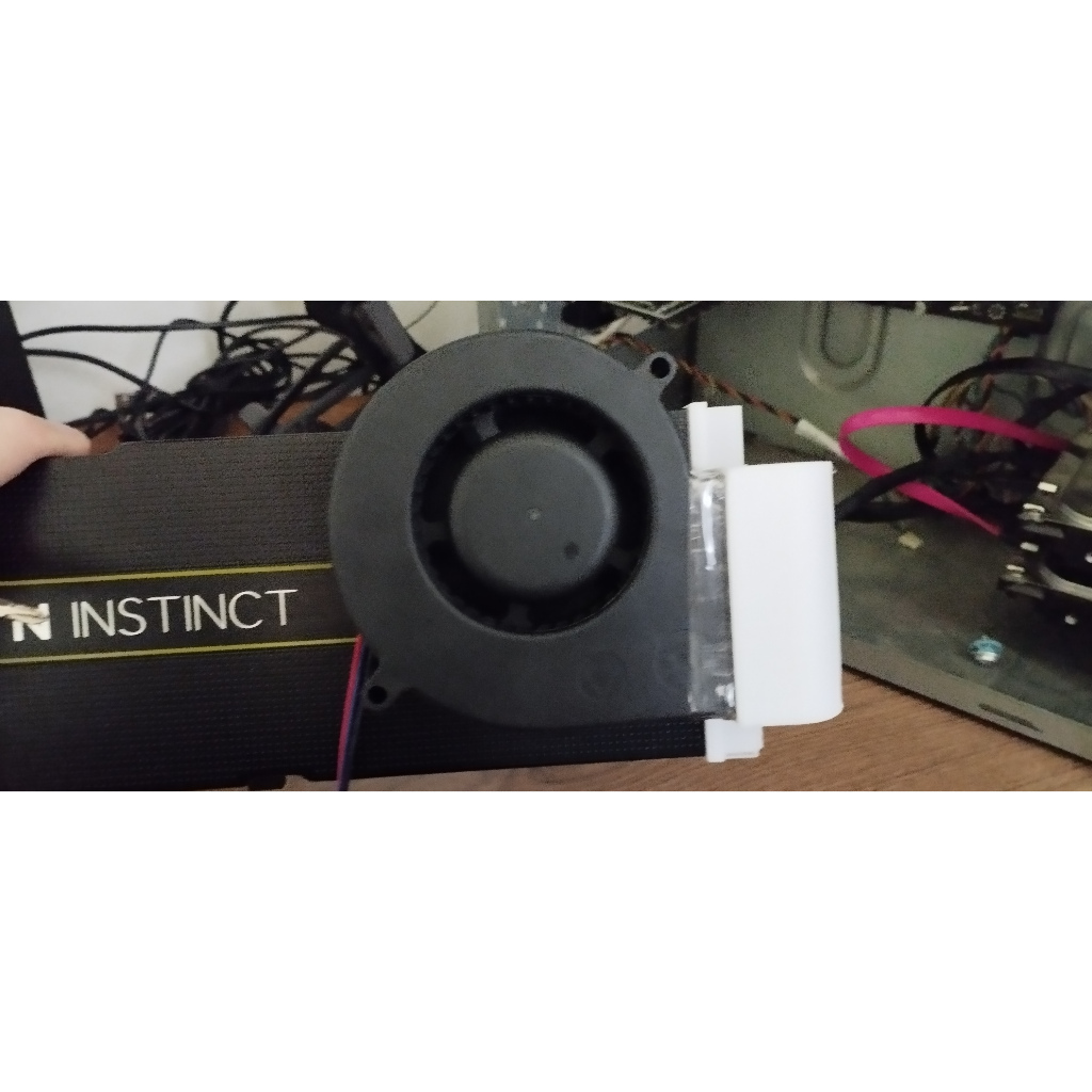 Suporte Fan Blower para GPU MI50, MI25, MI60 Radeon Instinct
