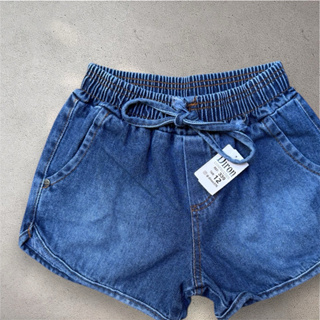 Short Jeans Infantil Feminino Menina – Cós Elástico Confortável – Veste 6 a 12 anos (Tam 12/14/16) em Oferta na Shopee