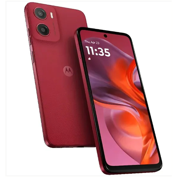 Celular Motorola Moto G05 Dual-Sim Tela 6.67" 90Hz Câmera Dupla 50MP + Frontal 8MP 128GB 128GB Cor Vermelho