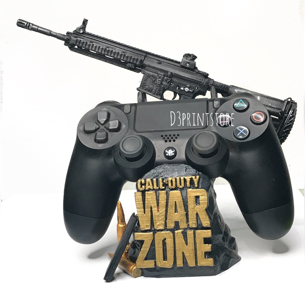 uporte de Controle Call of Duty Warzone | Base Gamer Impressa em 3D | Compatível com PS4 e PS5