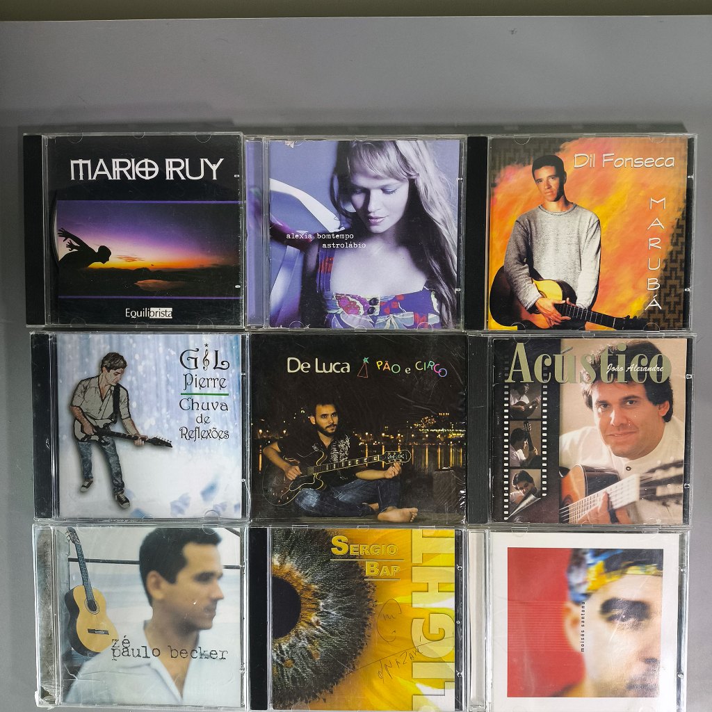 9 CDs de artistas diversos da música instrumental e acústica