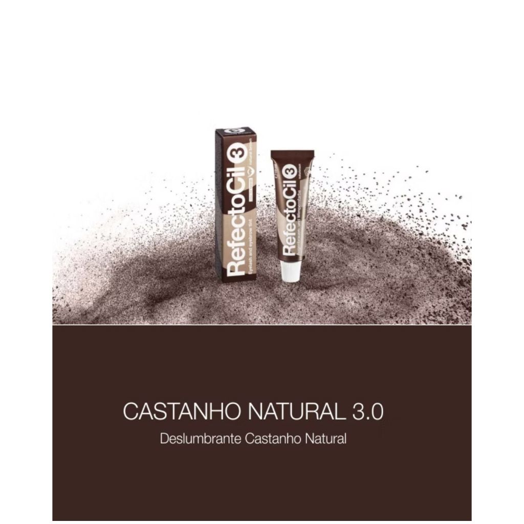 Tinta Refectocil Castanho 3.0  Sobrancelhas Cílios Barba Bigode Blonde Tintura Oxidante Líquido ou Creme