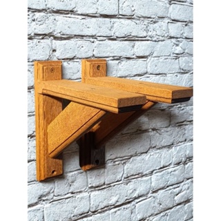 Mão Francesa Madeira LX. Suporte p/prateleiras. Cedro Maciço. Kit 2 peças/1 par. em Oferta na Shopee